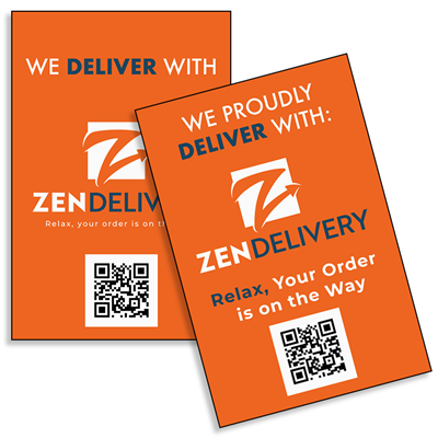 ZenDelivery Window Cling 6x9