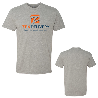 ZenDelivery Premium Crew Tshirt - Heather Gray