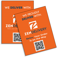 ZenDelivery Window Cling 9x12