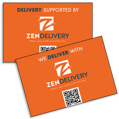 ZenDelivery Window Cling 9x6