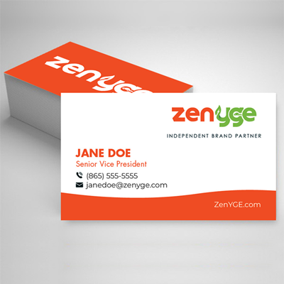 ZenYGE Business Card Wave Design